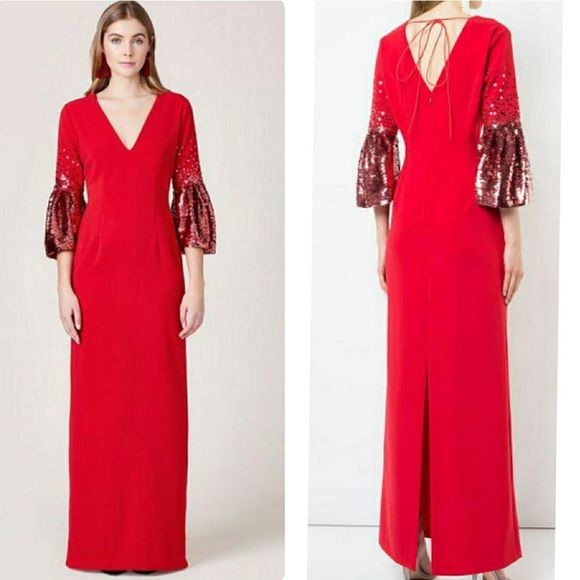 Sachin Babi Byzas Gown Cerise - Picture 1 of 15